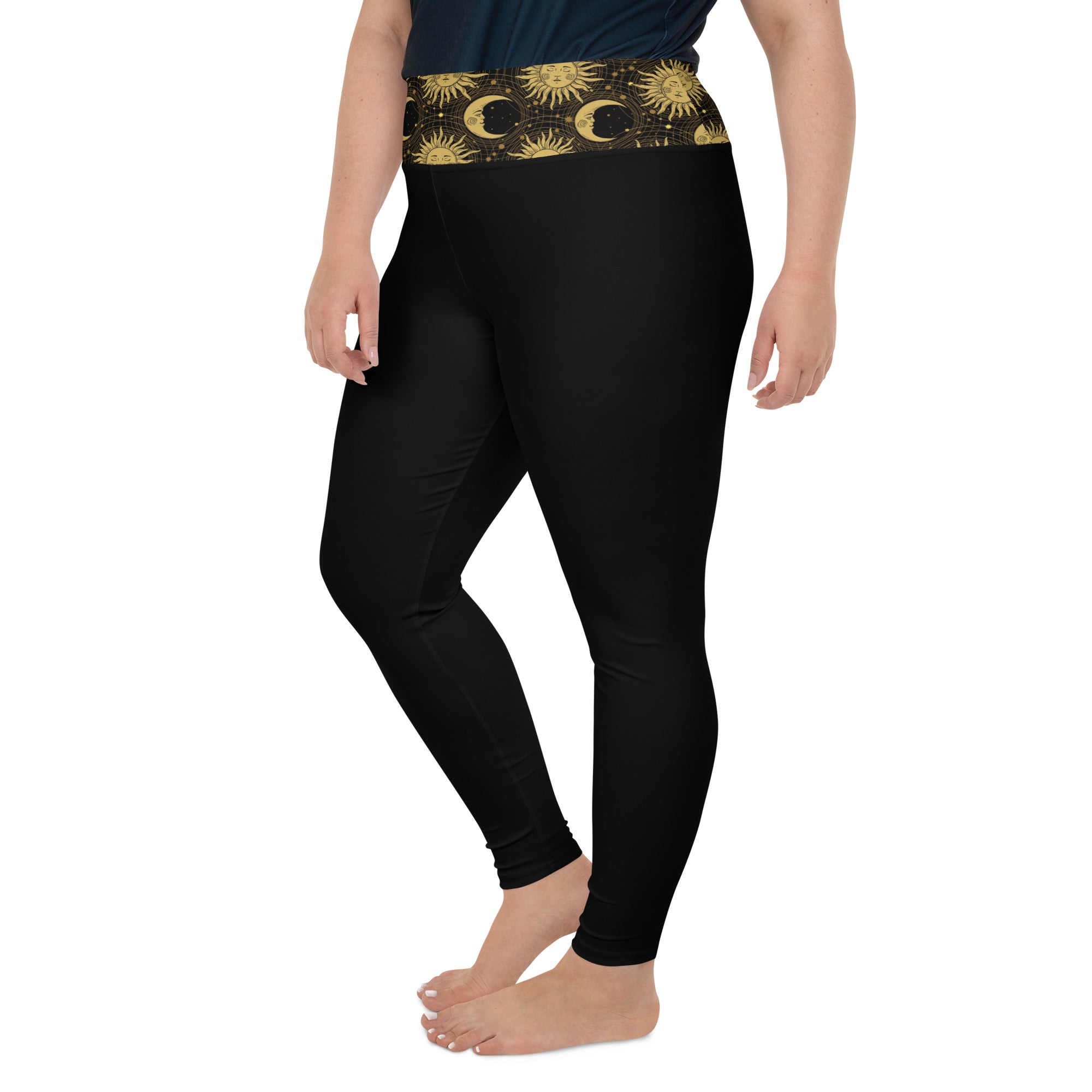 Moon & Sun Print Leggings | Plus Size
